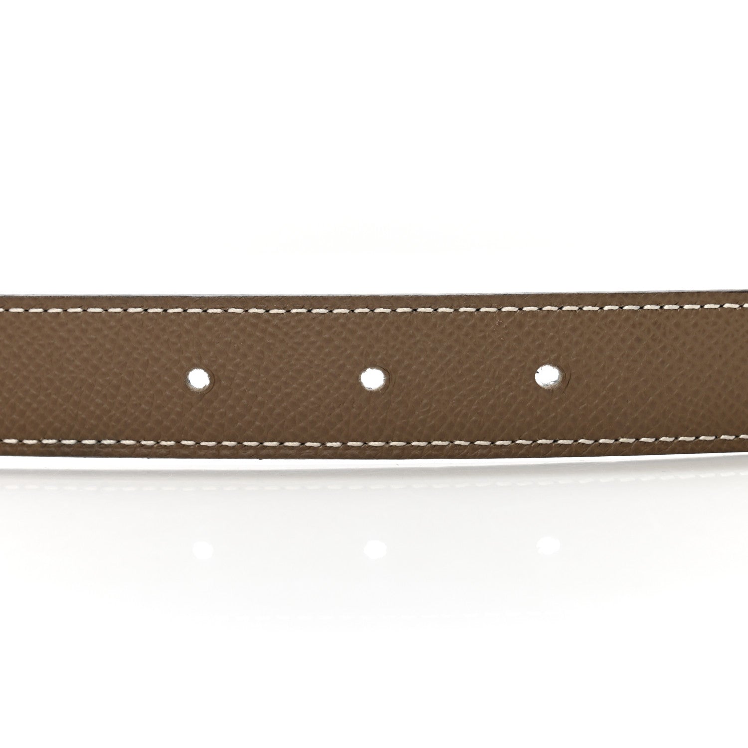 Hermes Swift Epsom 24mm Mini Constance H Belt 80 32 Black Etoupe 3 of 8