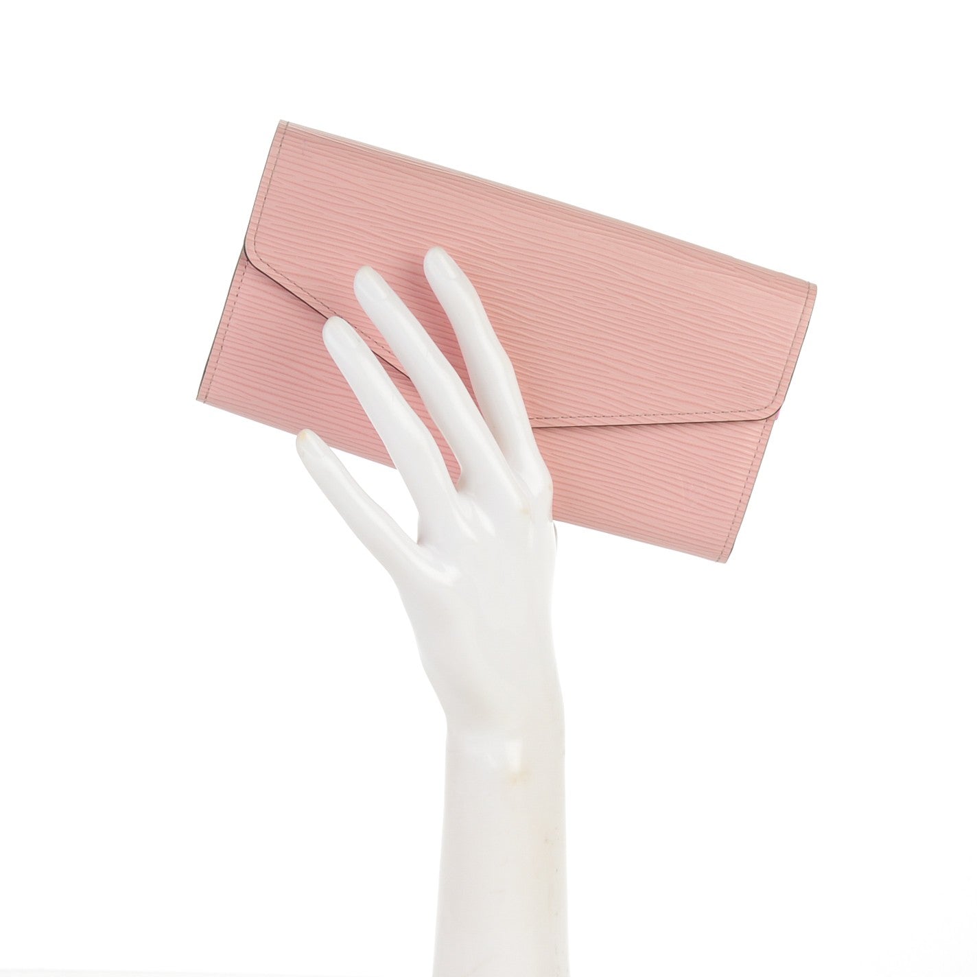 Louis Vuitton Epi Sarah Wallet NM Rose Nacre 2 of 7