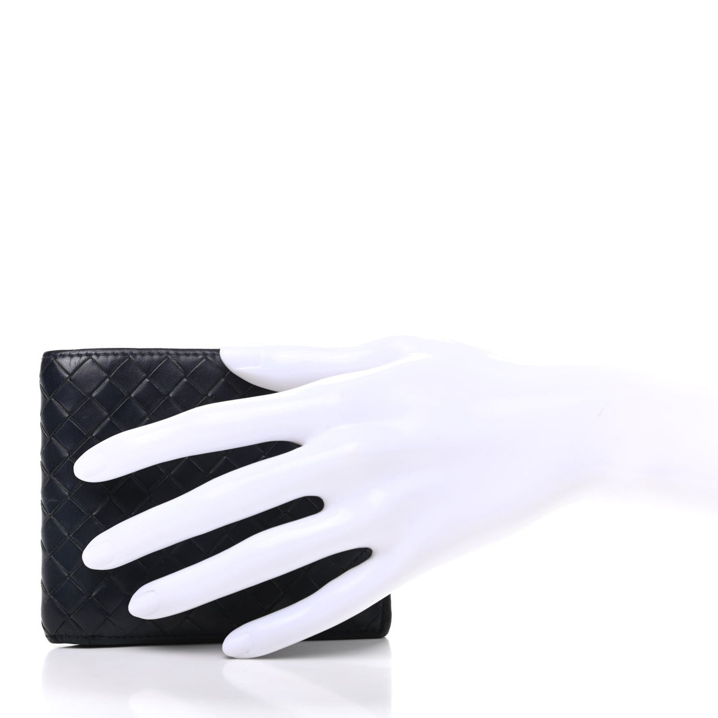Nappa Intrecciato Bi-Fold Wallet Black