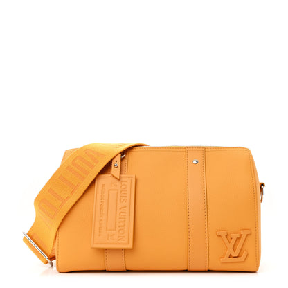 Louis Vuitton Grained Calfskin Aerogram City Keepall Safran Yellow 1 of 9