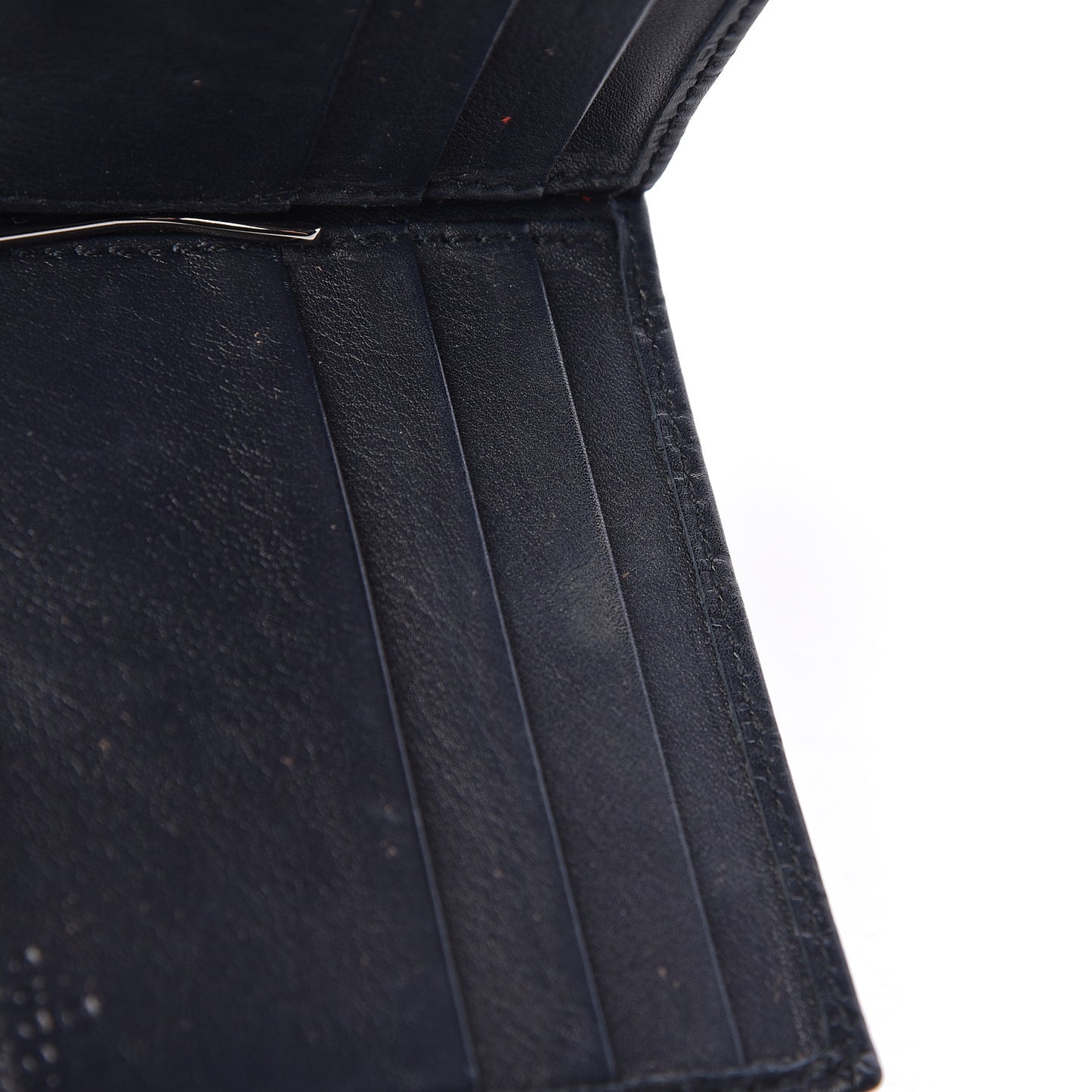 Microguccissima Bi-Fold Wallet Navy Blue