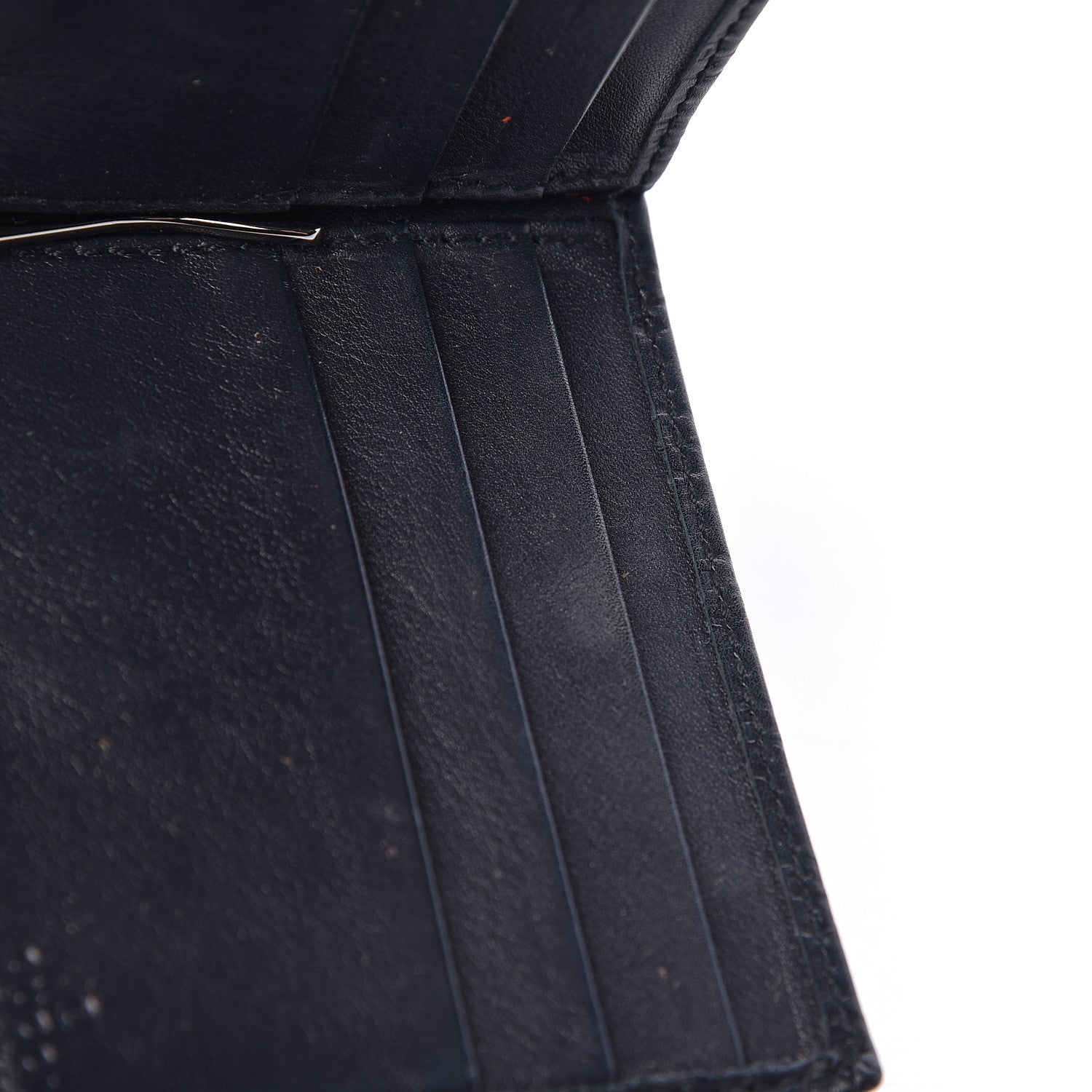 Gucci Microguccissima Bi-Fold Wallet Navy Blue 8 of 9