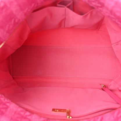 Chanel Wool Tweed Large Zipped Shopping Tote Pink 5 of 10