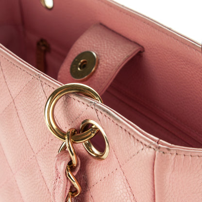 Chanel Caviar Quilted Petit Shopping Tote PST Pink 14 of 14