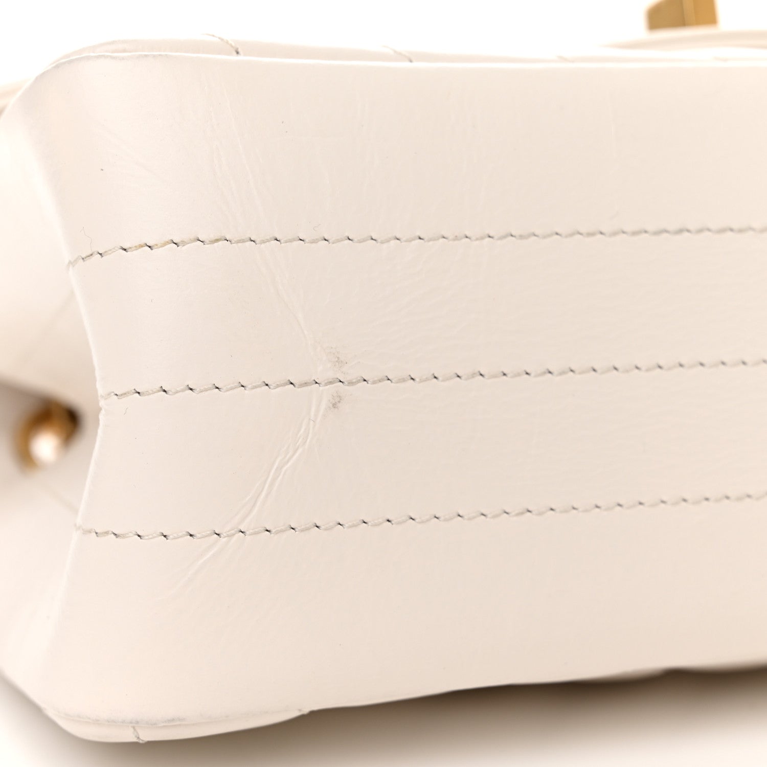 Chanel Aged Calfskin Chevron Quilted 2.55 Reissue Mini Flap White 11 of 15