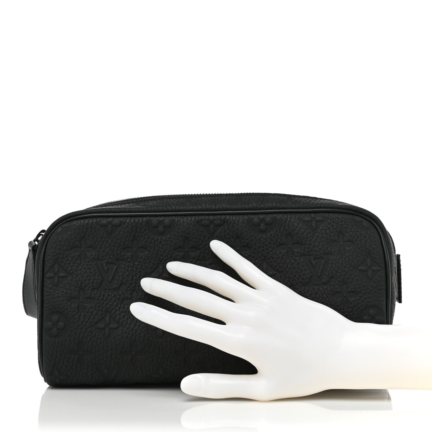 Louis Vuitton Taurillon Monogram Dopp Kit Toilet Pouch Black 2 of 8