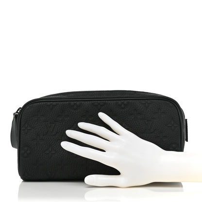 Louis Vuitton Taurillon Monogram Dopp Kit Toilet Pouch Black 2 of 8