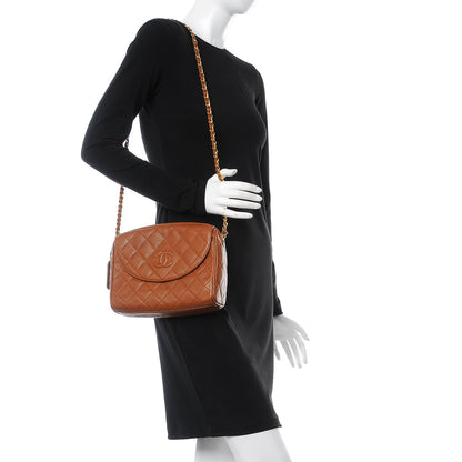 Chanel Caviar Quilted Camera Case Brown 2 of 11