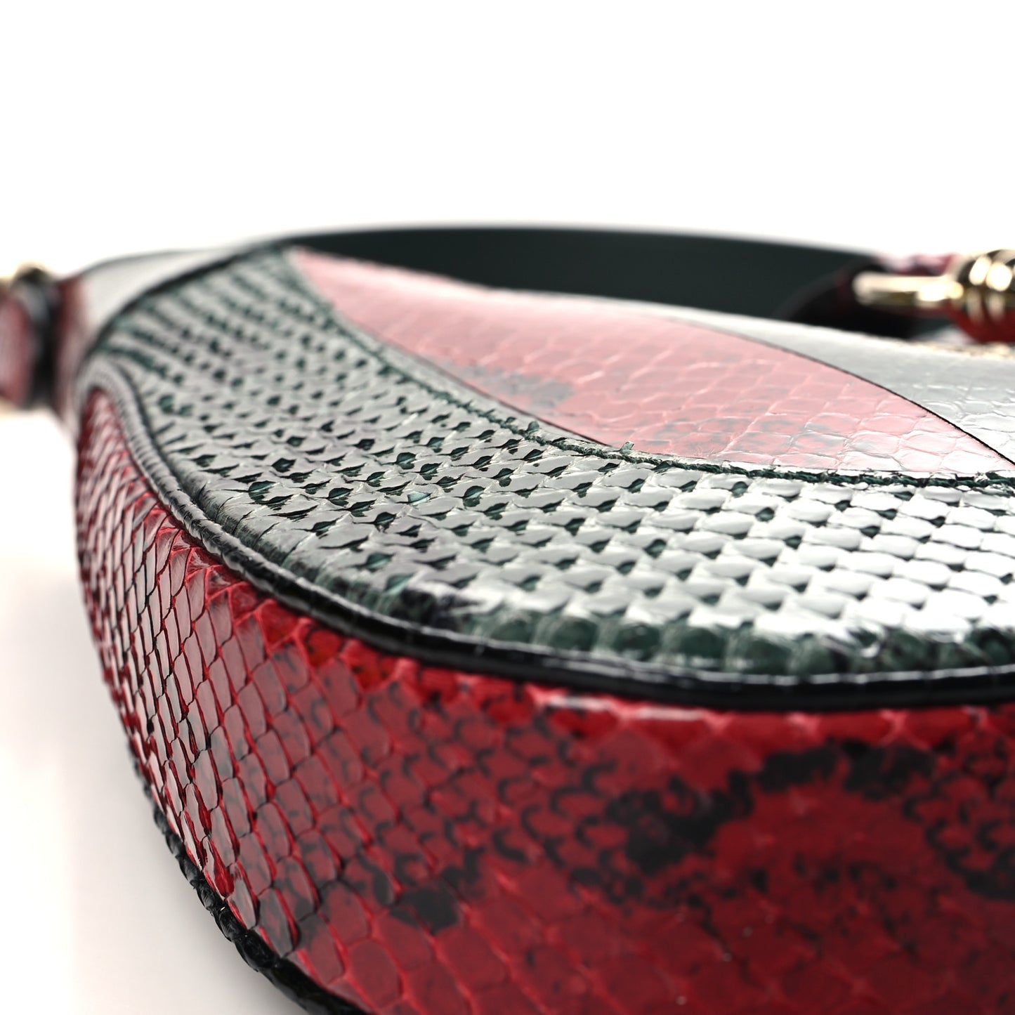 Snakeskin Web Small Jackie 1961 Hobo Green