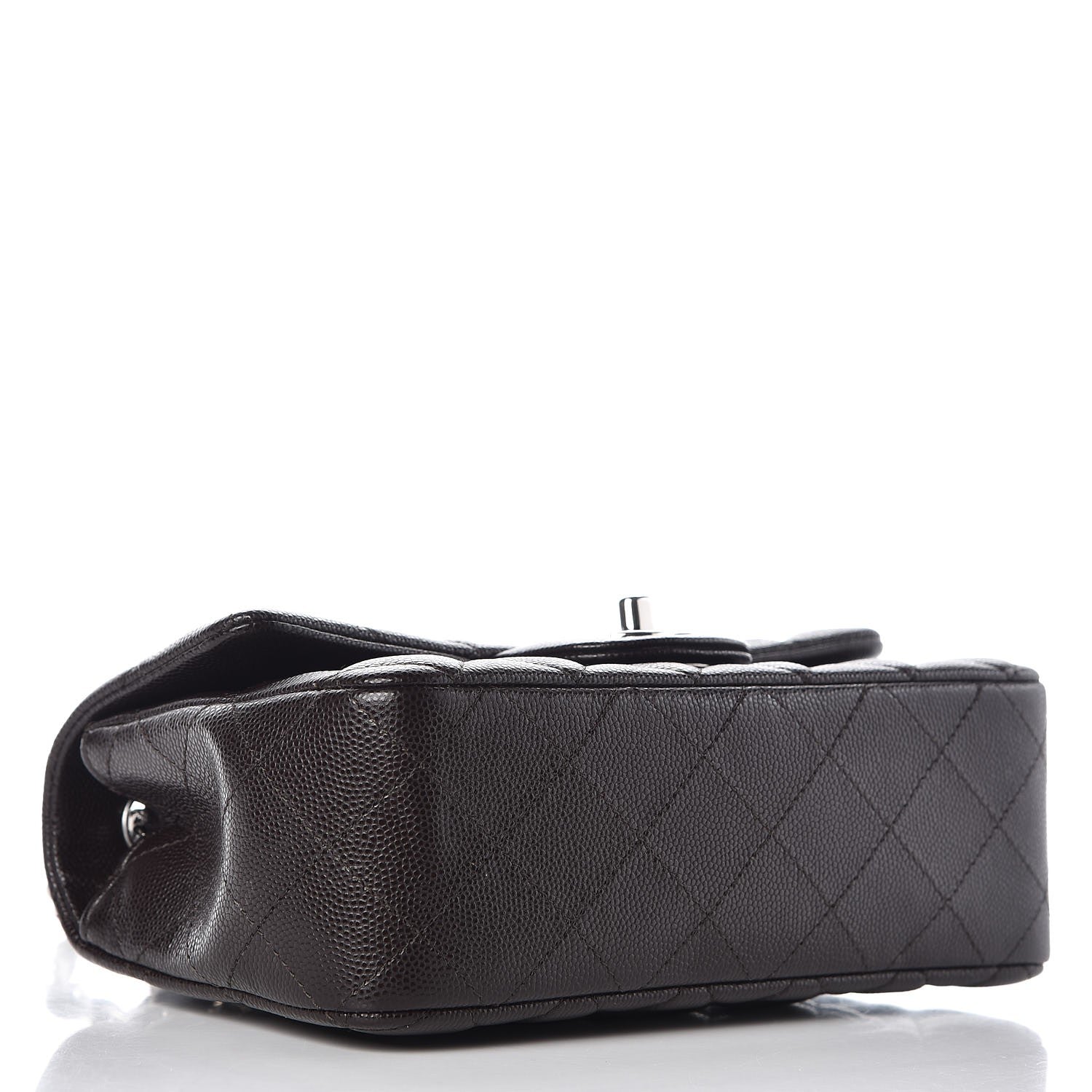 Chanel Caviar Quilted Mini Rectangular Flap Dark Brown 4 of 8