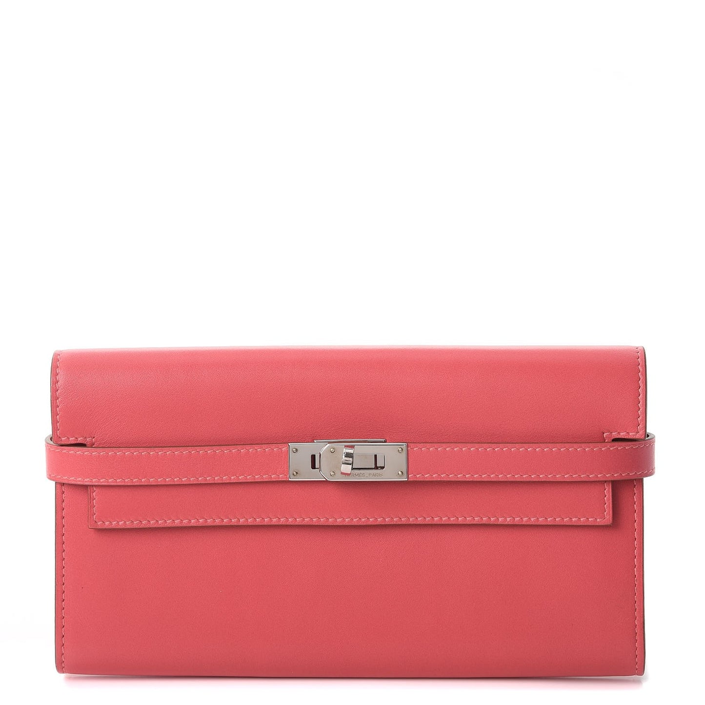 Tadelakt Kelly Longue Wallet Rose Lipstick
