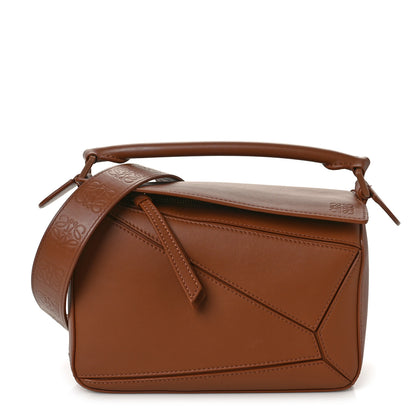 Loewe Satin Calfskin Small Puzzle Bag Pecan 1 of 8