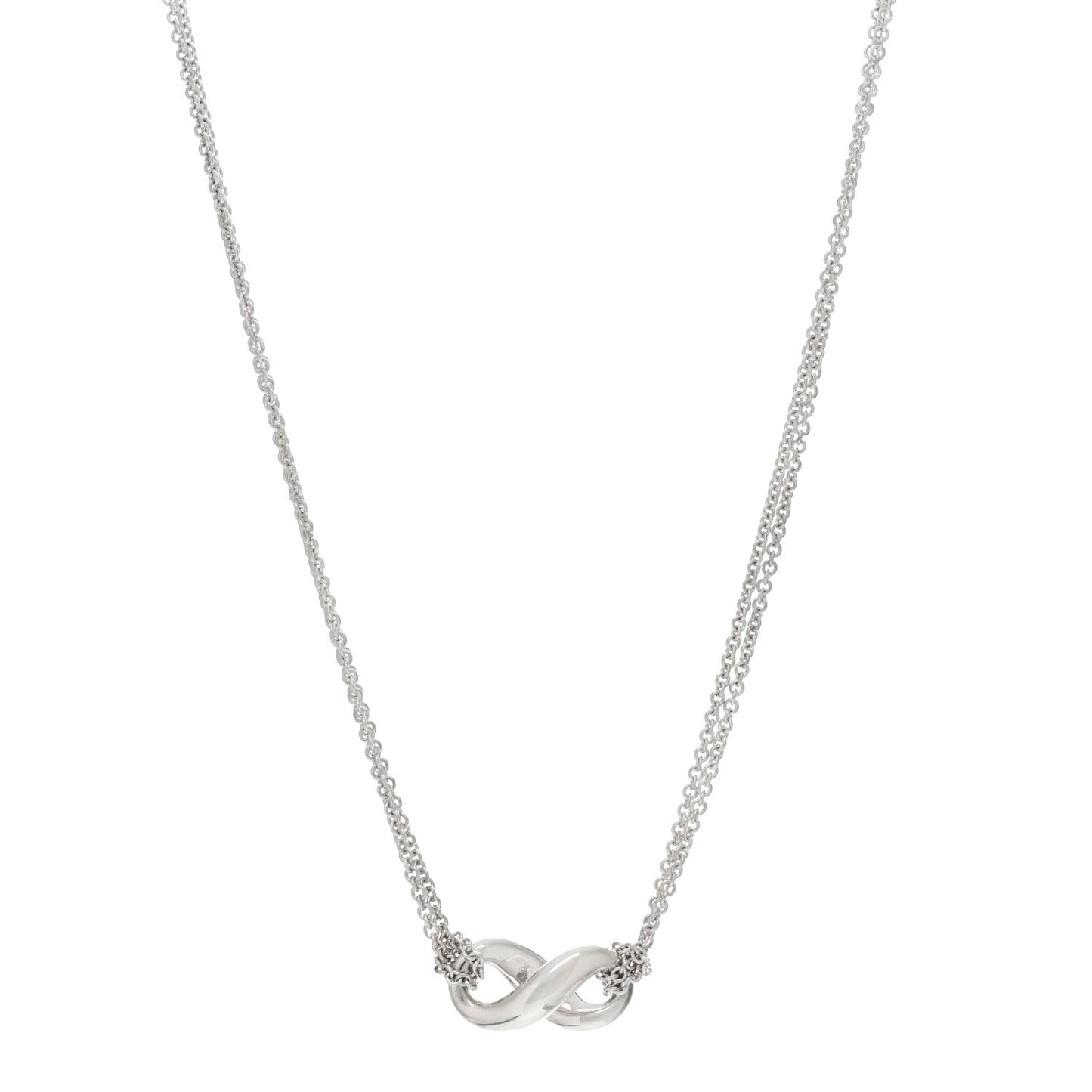 Sterling Silver Figure 8 Pendant Necklace