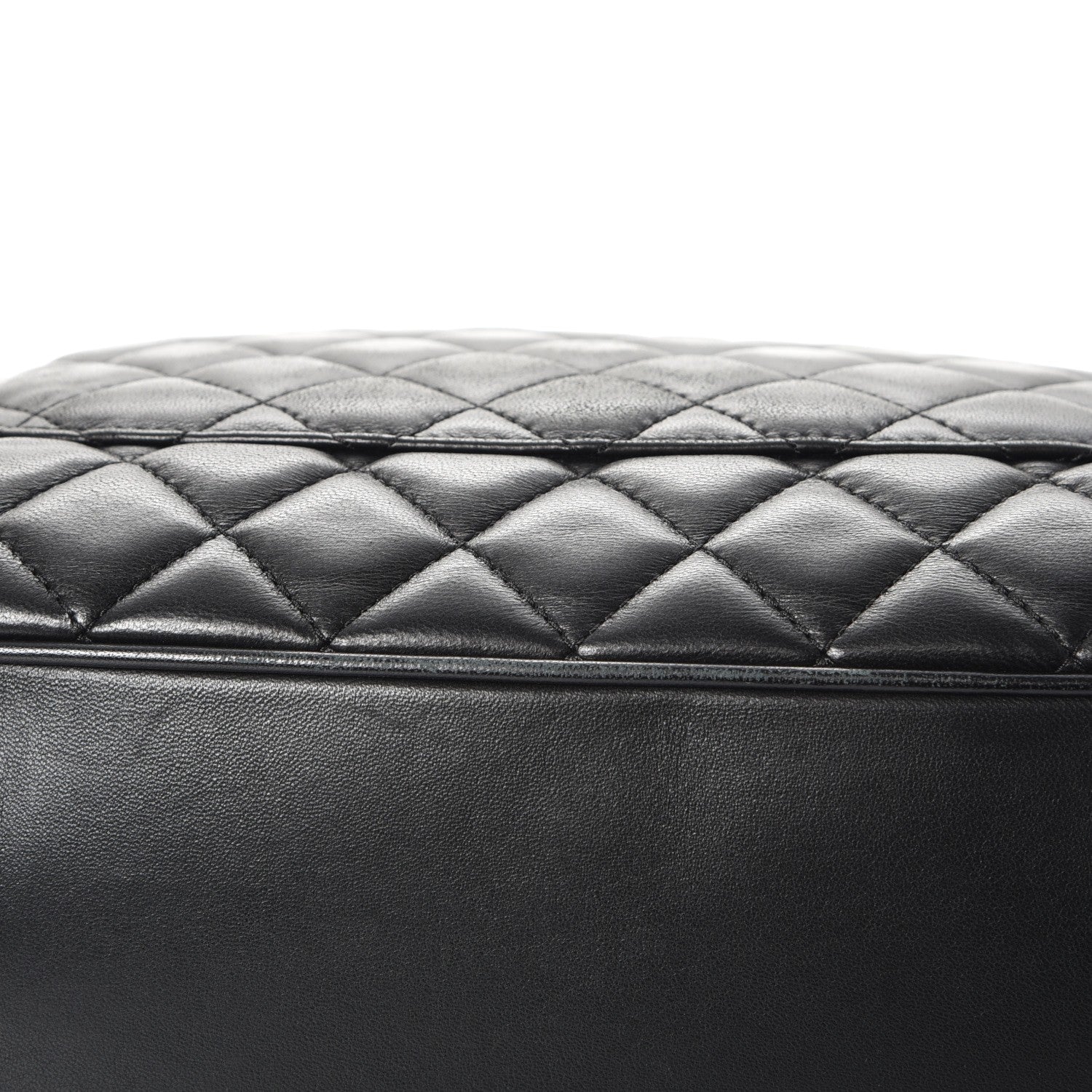 Chanel Lambskin Quilted Front Flap Tote Black 15 of 15