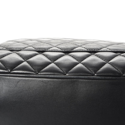 Chanel Lambskin Quilted Front Flap Tote Black 15 of 15