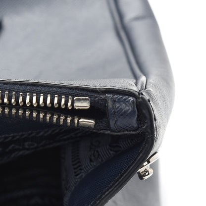 Prada Saffiano Lux Large Galleria Double Zip Tote Baltico 10 of 11
