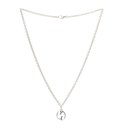 Gucci Sterling Silver Mirrored GG Necklace 3 of 4