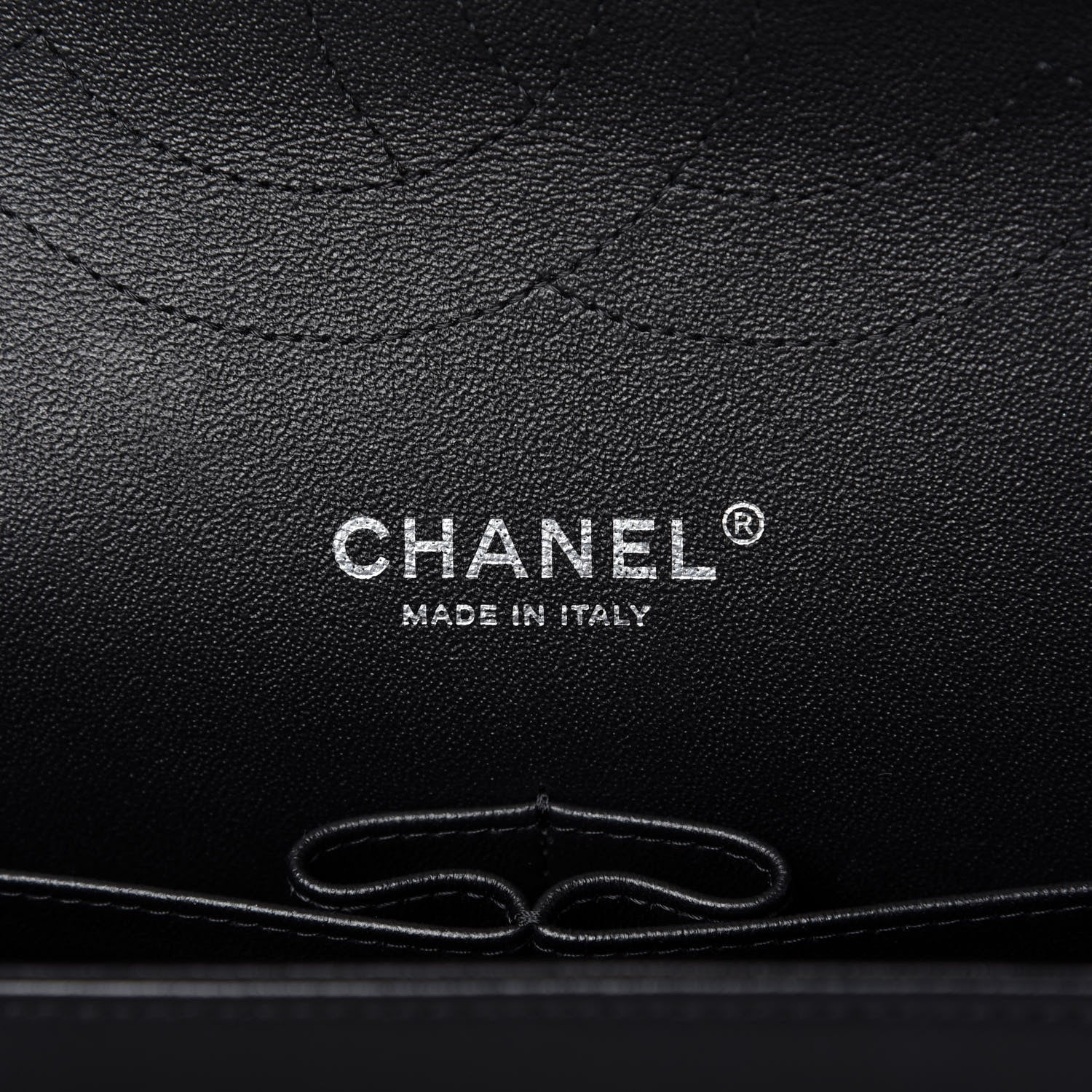 Chanel Lambskin Chevron Quilted Jumbo Double Flap Black 8 of 10