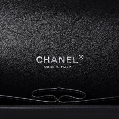 Chanel Lambskin Chevron Quilted Jumbo Double Flap Black 8 of 10