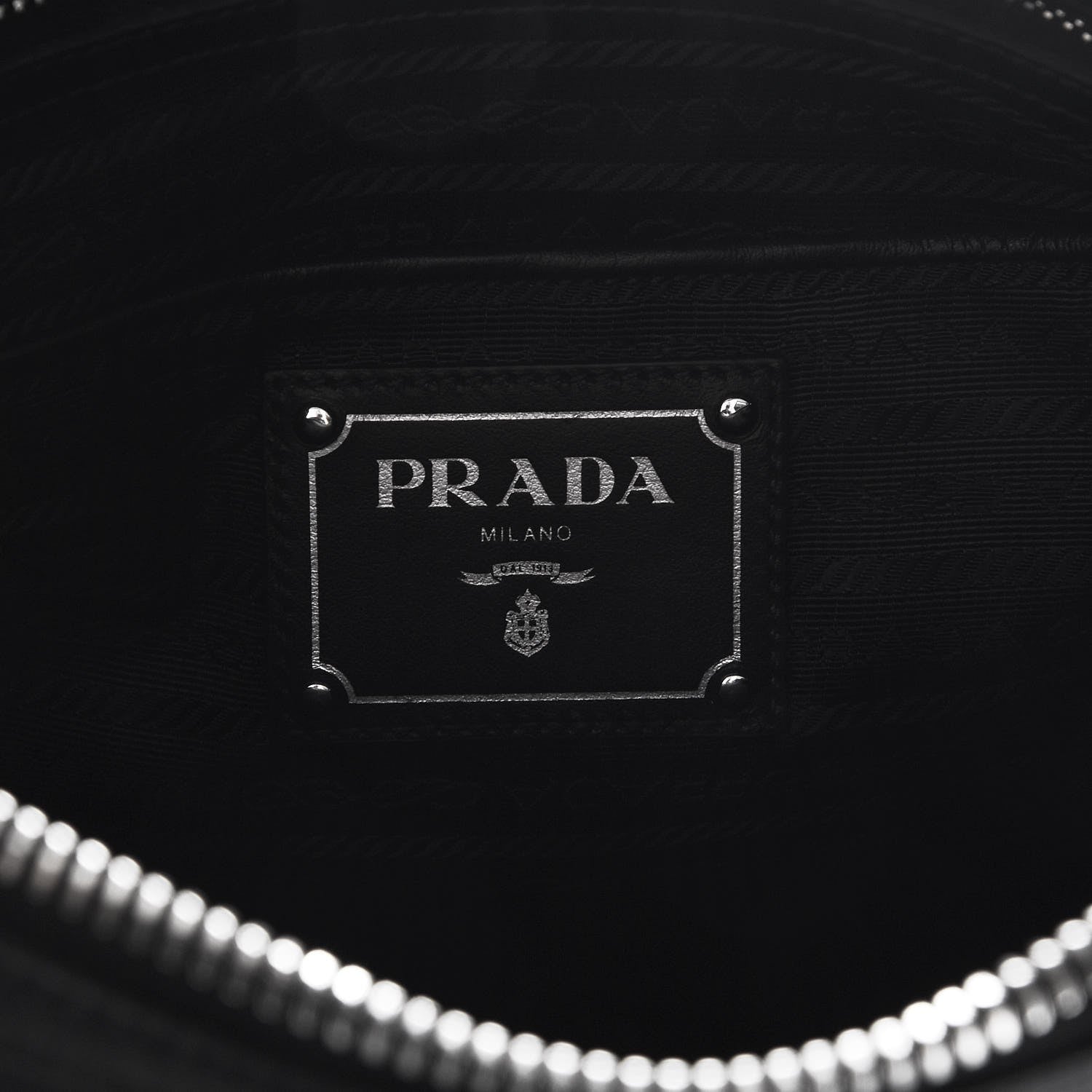 Prada Tessuto Nylon Soft Calf Tote Nero Black 7 of 9