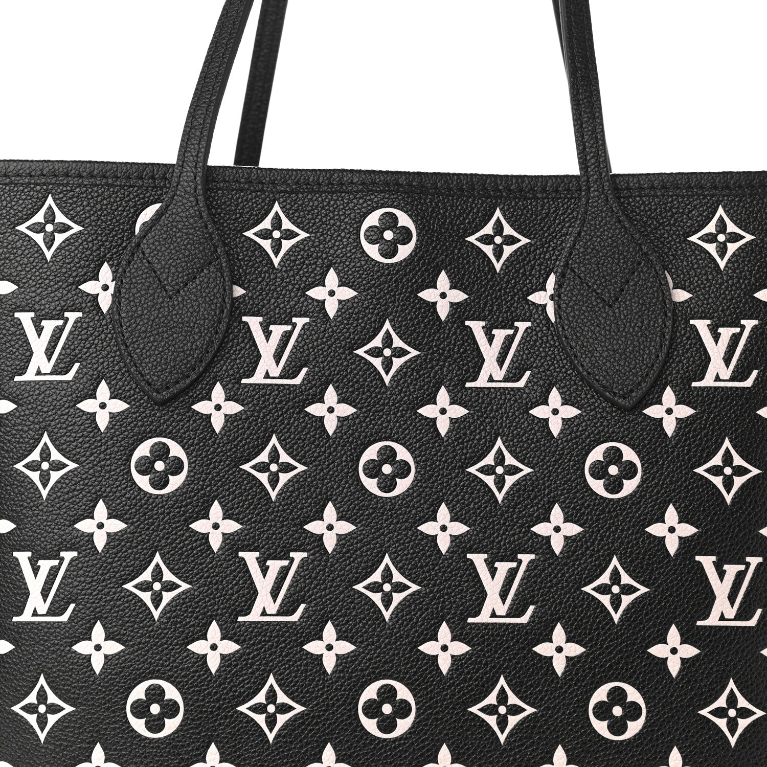 Louis Vuitton Empreinte Spring In The City Neverfull MM Black White Pink 7 of 9