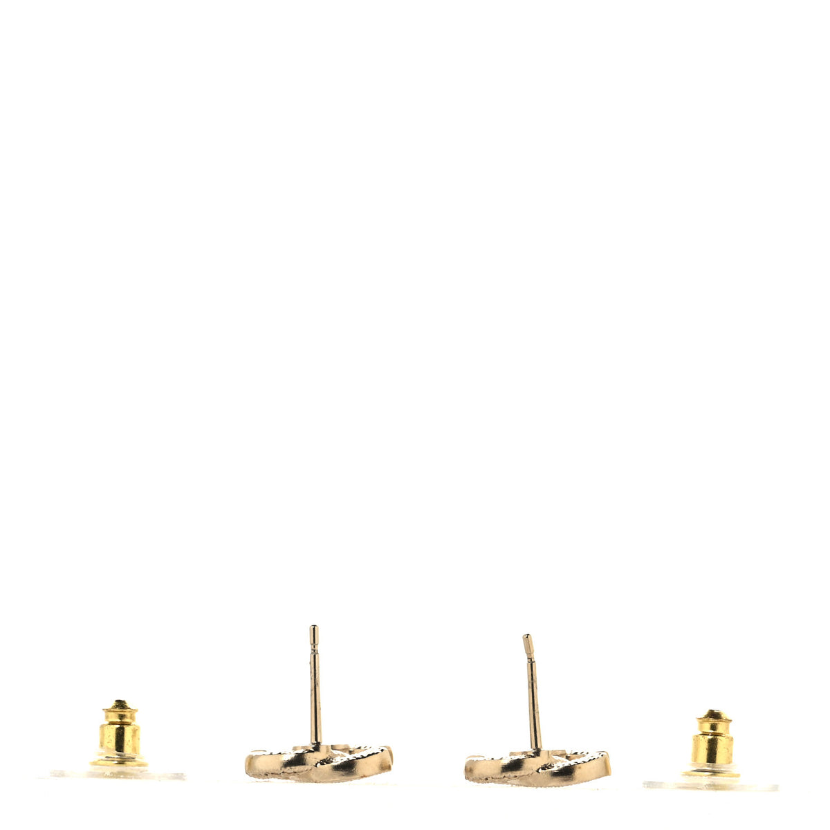 Crystal Mini Timeless CC Earrings Gold
