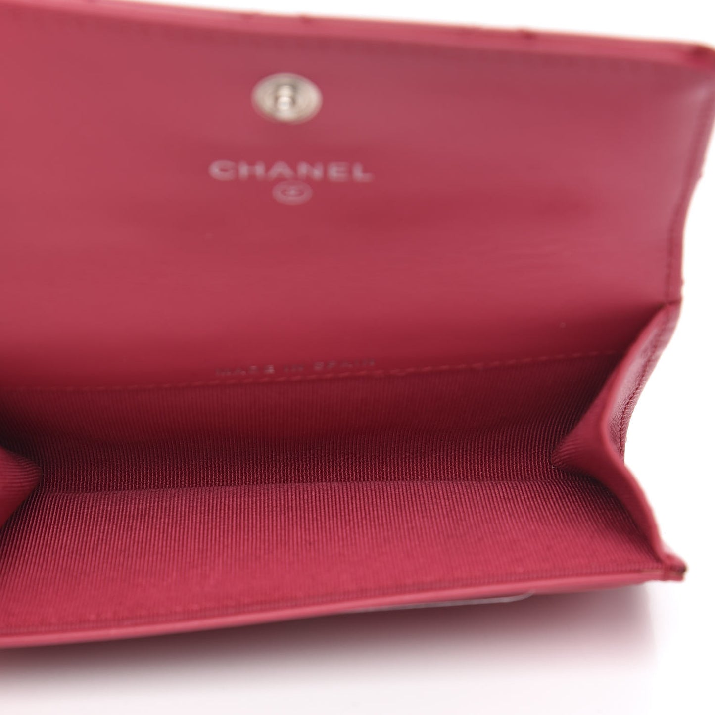 Patent Quilted Reissue Flap Card Holder Pink