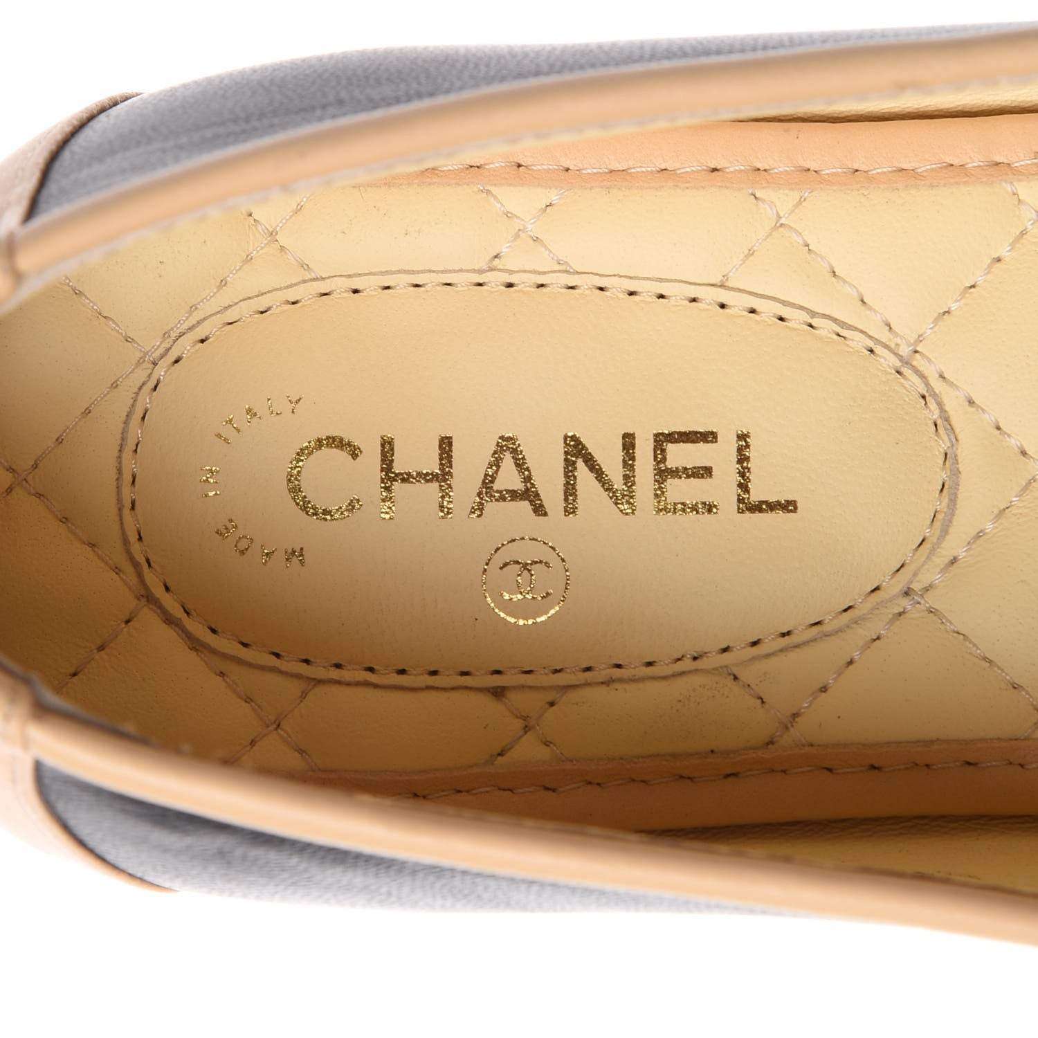 Chanel Lambskin CC Chain Loafers 37.5 Black 9 of 13