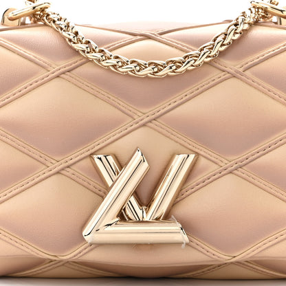Louis Vuitton Lambskin Malletage Pico GO-14 Beige Pink 7 of 9