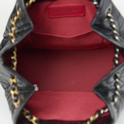 Chanel Aged Calfskin Quilted Small Gabrielle Backpack Black 4 of 10