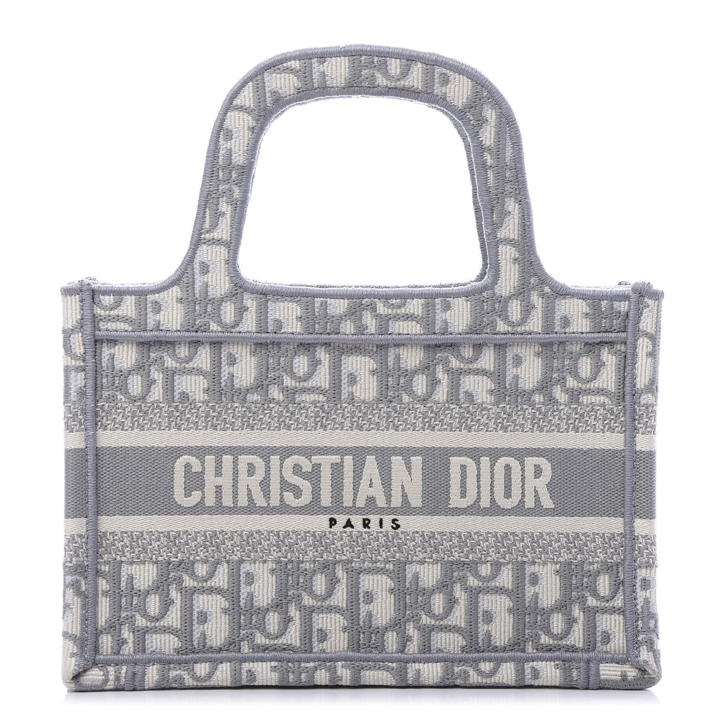 Oblique Mini Book Tote Grey Multicolor
