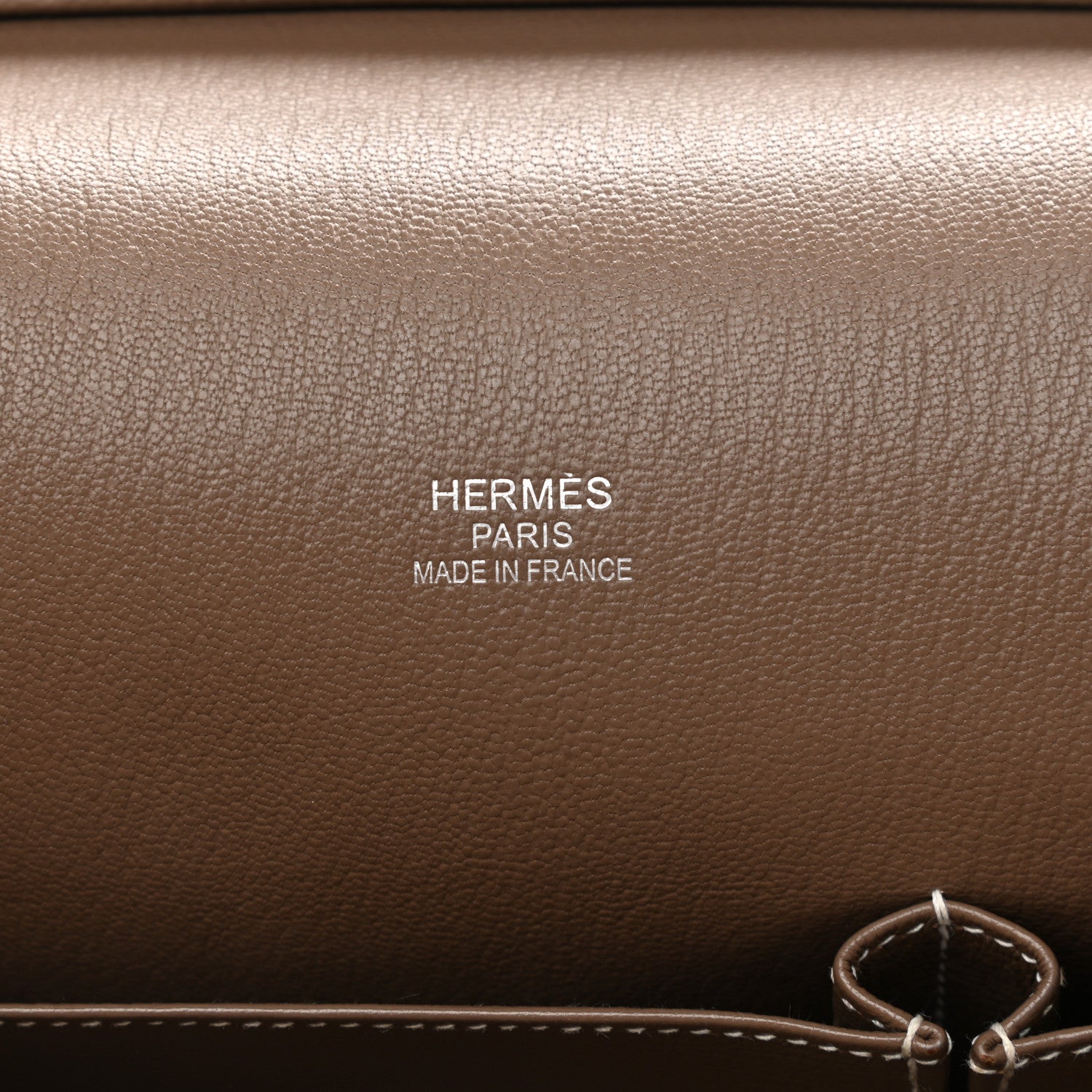Hermes Taurillon Clemence Jypsiere 34 Etoupe 6 of 12