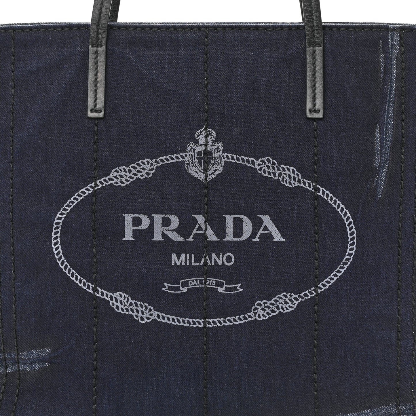 Denim Logo Tote