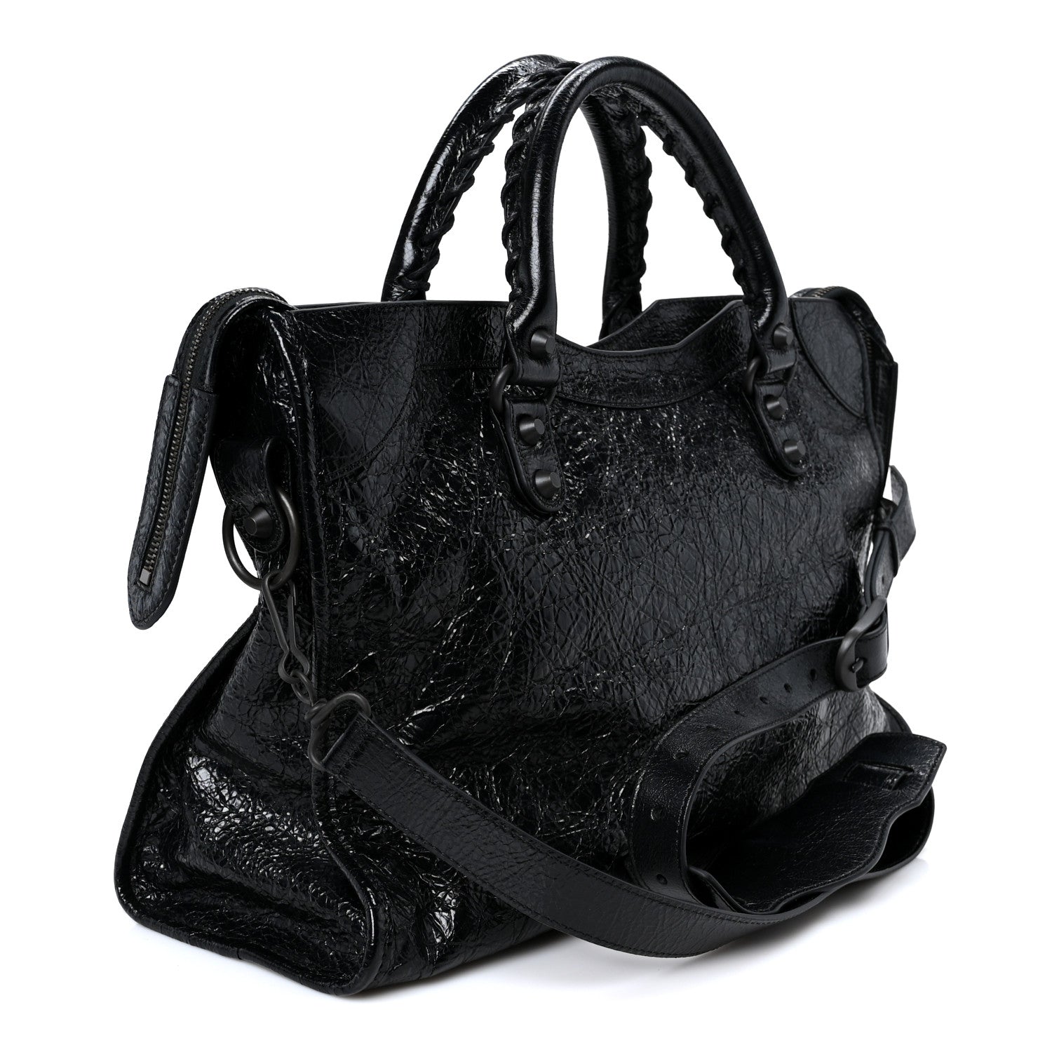 Balenciaga Agneau Arena Classic Hardware Medium Le City Black 3 of 10