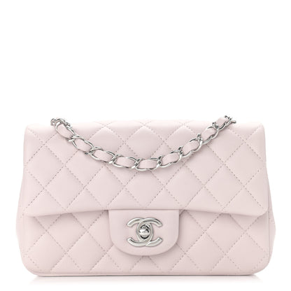 Chanel Lambskin Quilted Mini Rectangular Flap Light Purple 1 of 10