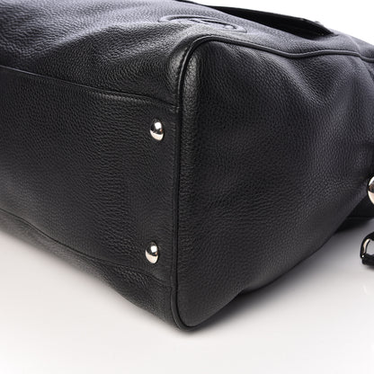 Gucci Pebbled Calfskin Soho Carry On Duffle Black 10 of 11