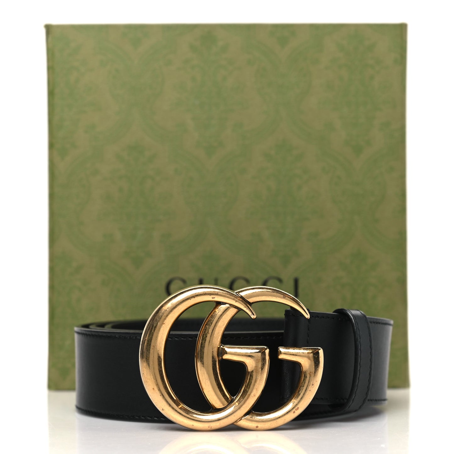 Calfskin Double G 40mm Belt 95 38 Black