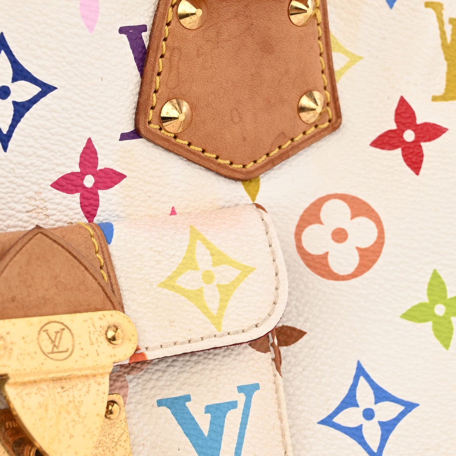 Louis Vuitton Monogram Multicolor Speedy 30 White 12 of 15