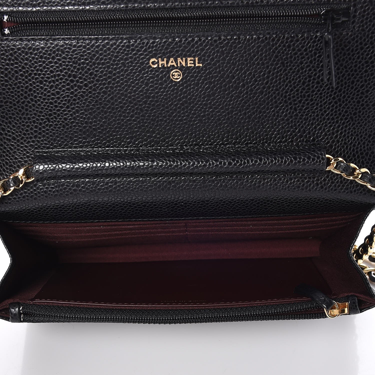 Chanel Caviar Quilted Wallet On Chain WOC Black 5 of 8