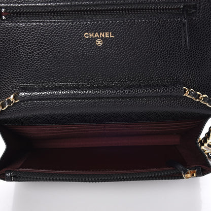 Chanel Caviar Quilted Wallet On Chain WOC Black 5 of 8