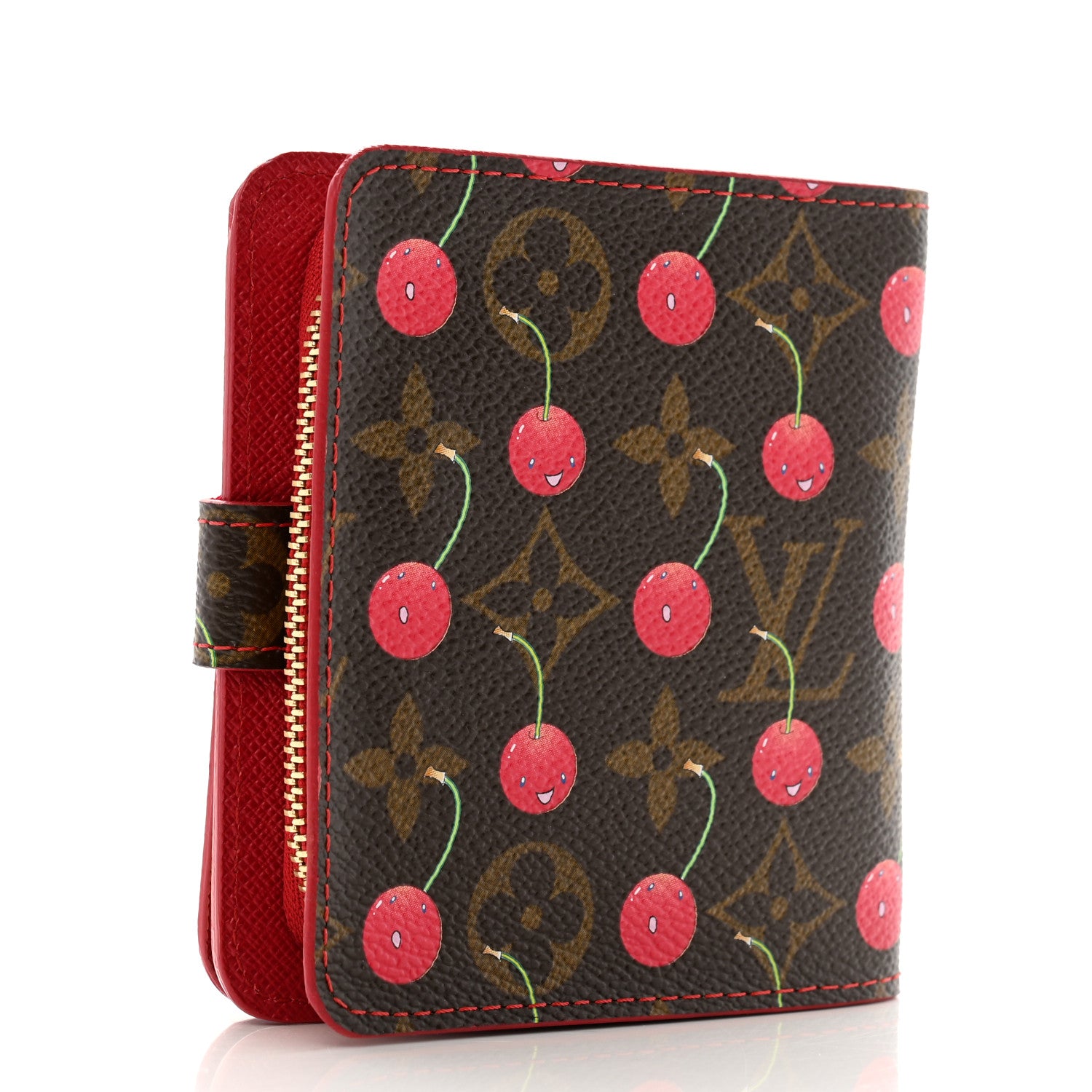 Louis Vuitton Monogram Cerises Compact Zippe Wallet 3 of 10