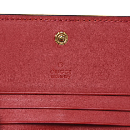Gucci Calfskin Queen Margaret Card Case Wallet Blue Agata Hibiscus Red Mystic White 6 of 10