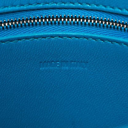 Balenciaga Grained Calfskin Small Downtown Shoulder Bag Turquoise 7 of 15