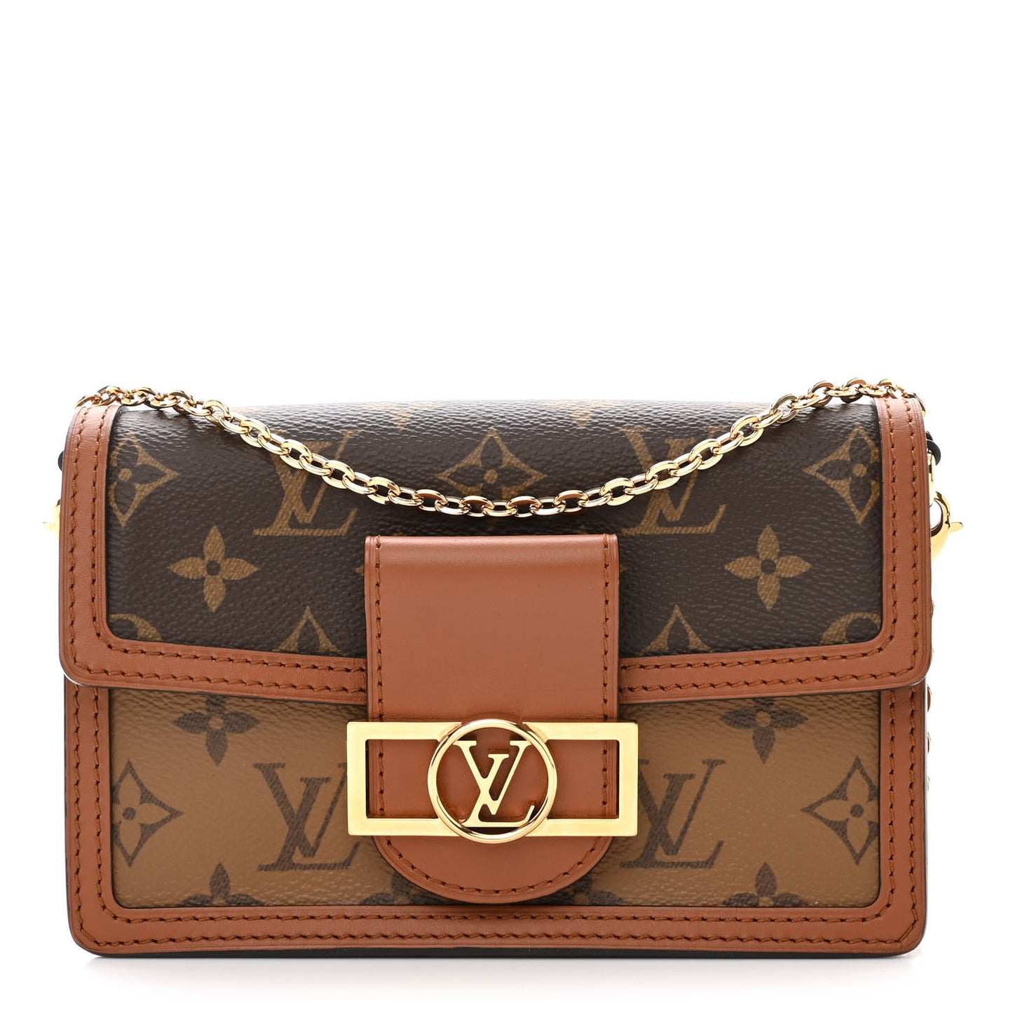 Reverse Monogram Dauphine Chain Wallet