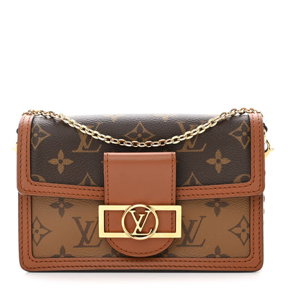 Louis Vuitton Reverse Monogram Dauphine Chain Wallet 1 of 11