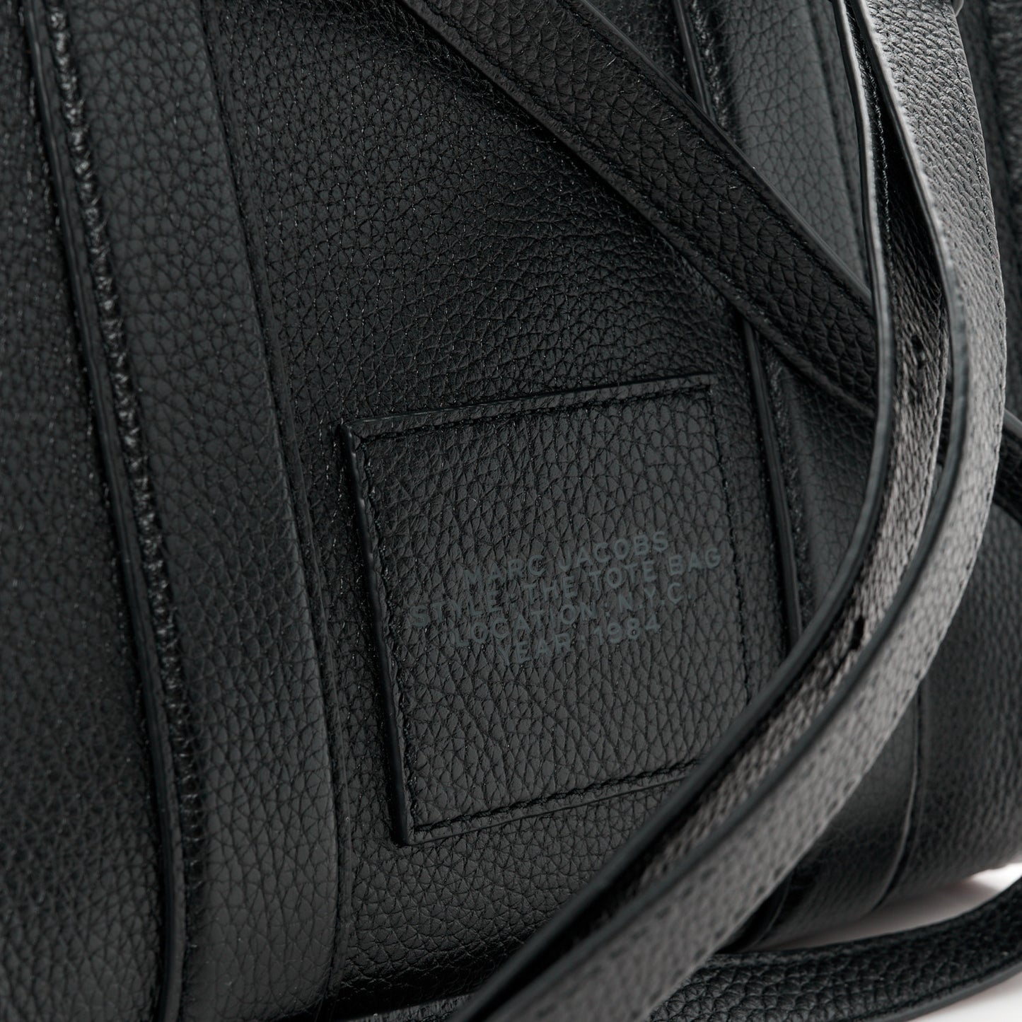 Grained Calfskin Small The Tote Bag Black