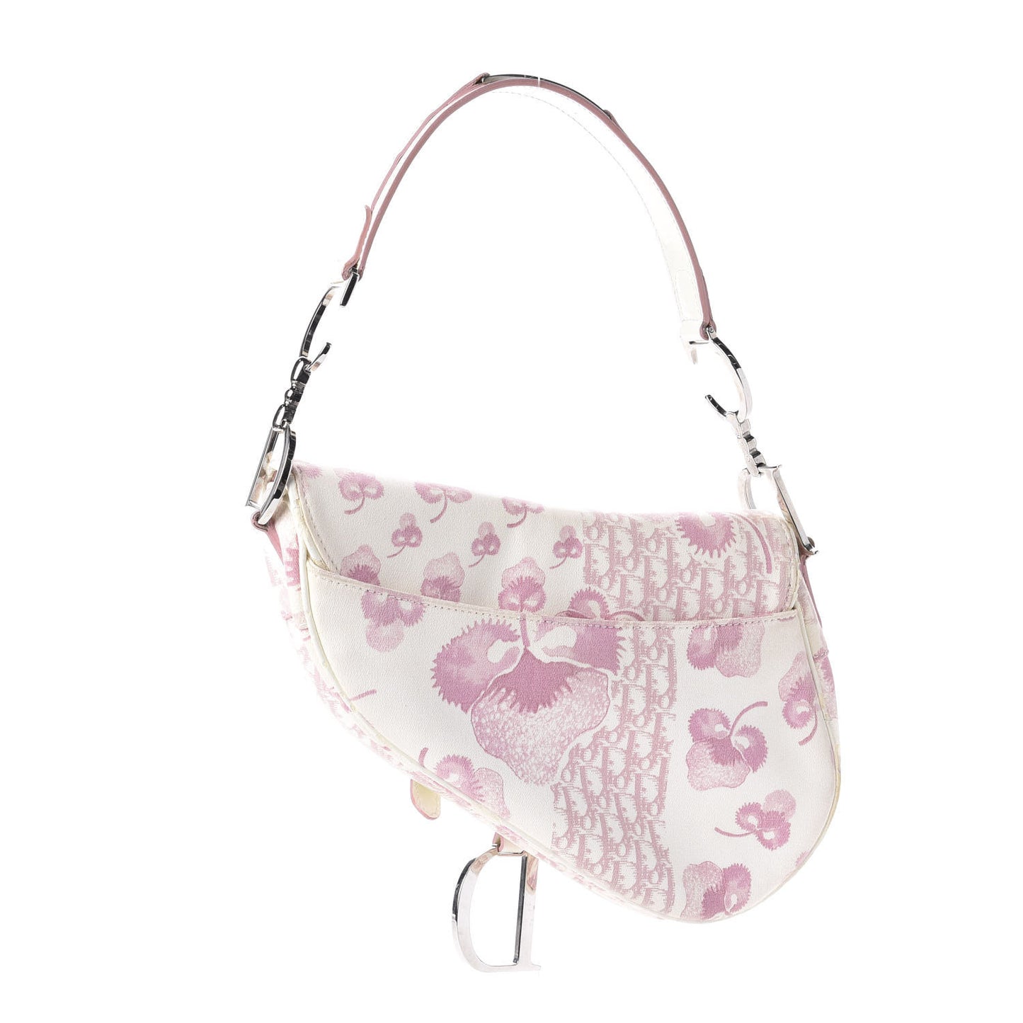 Monogram Floral Saddle Bag Pink