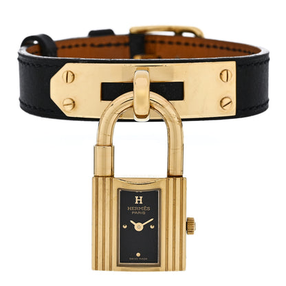 Hermes Stainless Steel Barenia 20mm Kelly Cadena Quartz Watch Noir 2 of 7