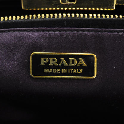 Prada Satin Frame Evening Bag Indaco 5 of 9