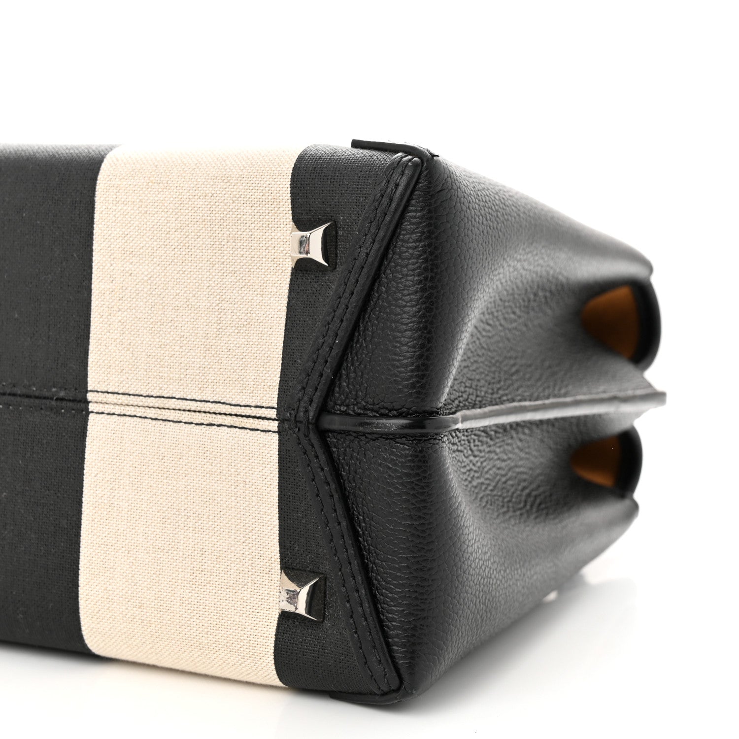 MCM Canvas Neo Milla Tote Black White 9 of 10